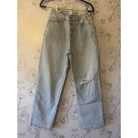 New Universal Thread Jeans Women’s  Size 2 Curvy High Rise Crop Light Denim 047 - Picture 3 of 9